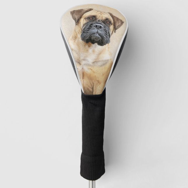 Bullmastiff-Malerei - Niedliche Original Hunde-Kun Golf Headcover (Vorderseite)