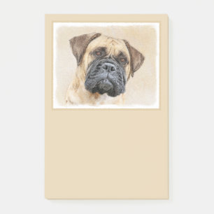 Bullmastiff-Malerei - Niedliche Original Hunde-Kun Post-it Klebezettel