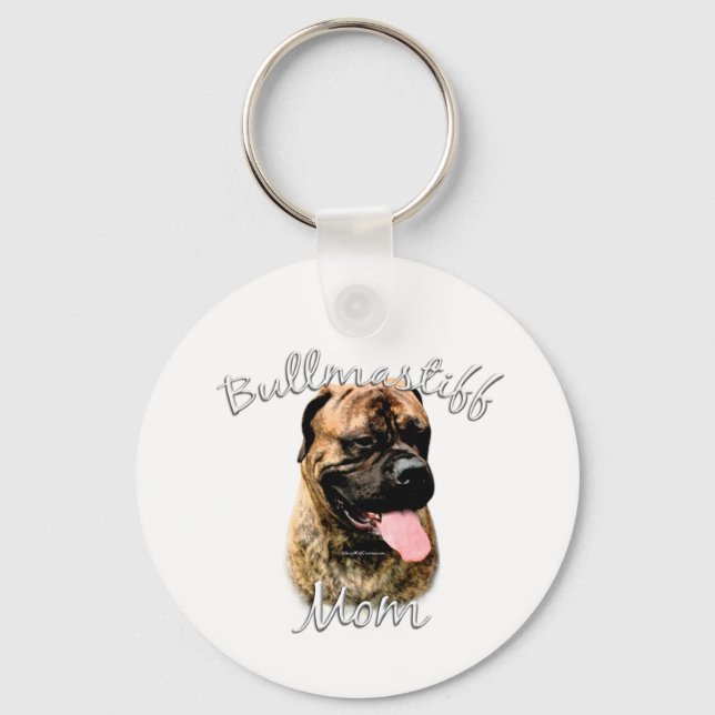 Bullmastiff-Mama 2 Schlüsselanhänger (Vorderseite)
