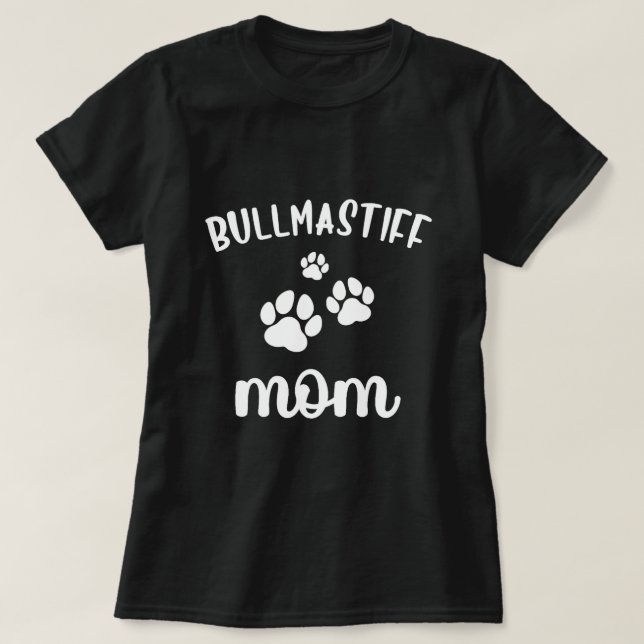 Bullmastiff Mama Niedlicher Hund BullMastiff T-Shirt (Design vorne)