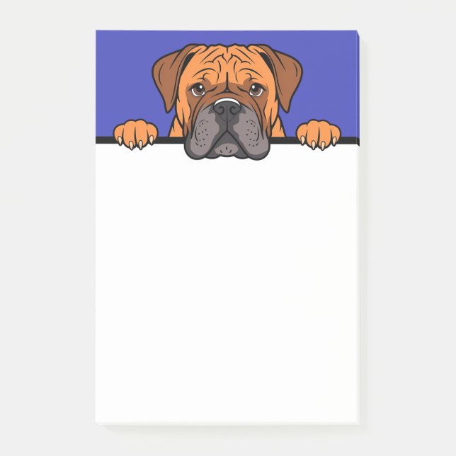 Bullmastiff Niedlich Mastiff Dog Lover Geschenkart Post-it Klebezettel (Vorderseite)