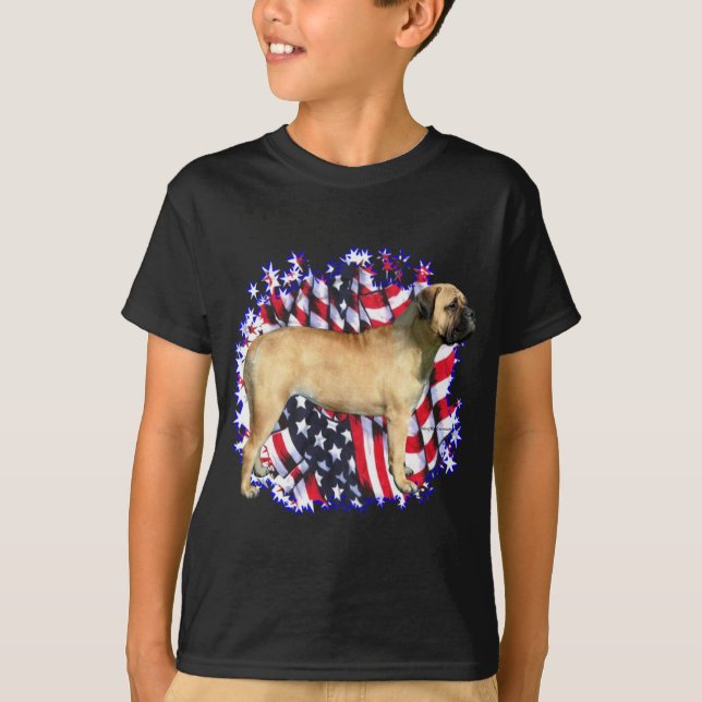 Bullmastiff Patriot T-Shirt (Vorderseite)