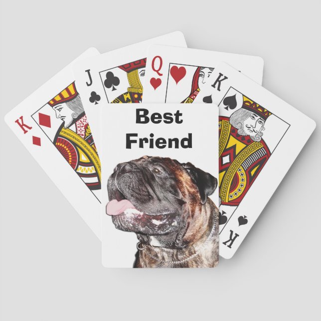 BullMastiff Playing Cards für Hundefreunde Spielkarten (Rückseite)