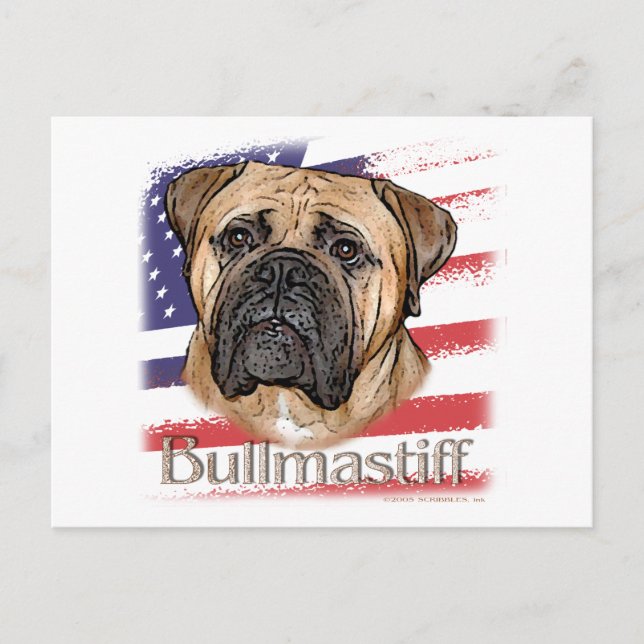 Bullmastiff Postkarte (Vorderseite)