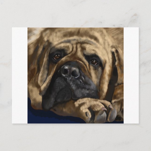 Bullmastiff Postkarte (Vorderseite)