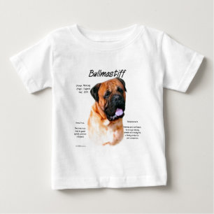 Bullmastiff (rot) History Design Baby T-shirt