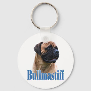 Bullmastiff (roter) Name Schlüsselanhänger