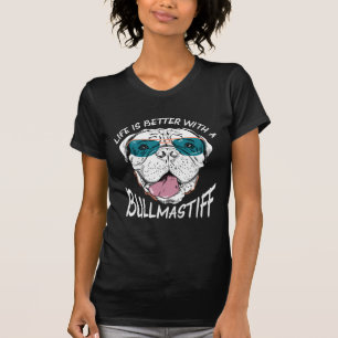 Bullmastiff Sonnenbrille Animal Funny Dog Lover T-Shirt