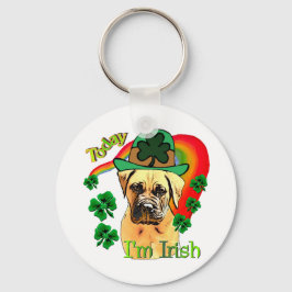 Bullmastiff St Patricks Day Schlüsselanhänger