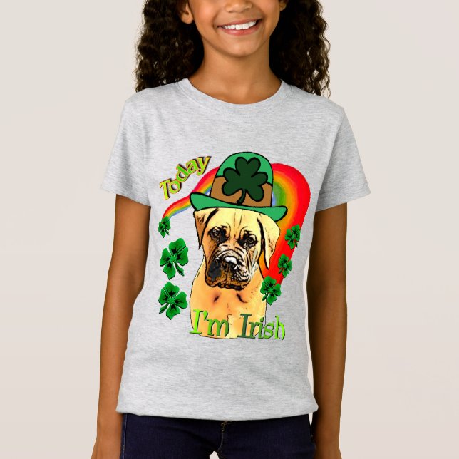 Bullmastiff St Patricks Day T-Shirt (Vorderseite)