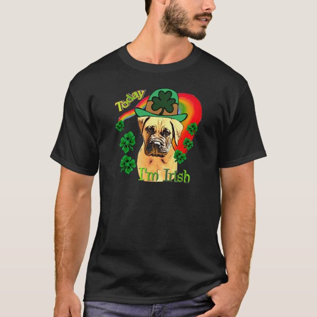 Bullmastiff St Patricks Day T-Shirt (Vorderseite)