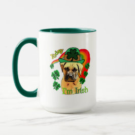 Bullmastiff St Patricks Day Tasse
