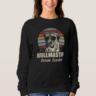 Bullmastiff Teamleiter Cooler Hund Sonnenbrille Vi Sweatshirt