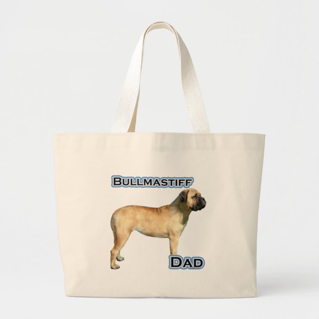 Bullmastiff-Vater 4 Jumbo Stoffbeutel (Vorne)