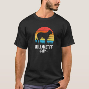 Bullmastiff Vater Retro Vintag T-Shirt