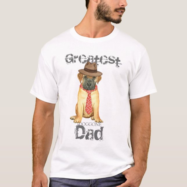 Bullmastiff Vater T-Shirt (Vorderseite)