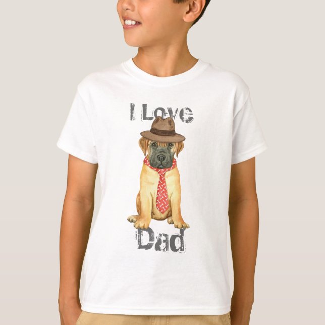Bullmastiff Vater T-Shirt (Vorderseite)