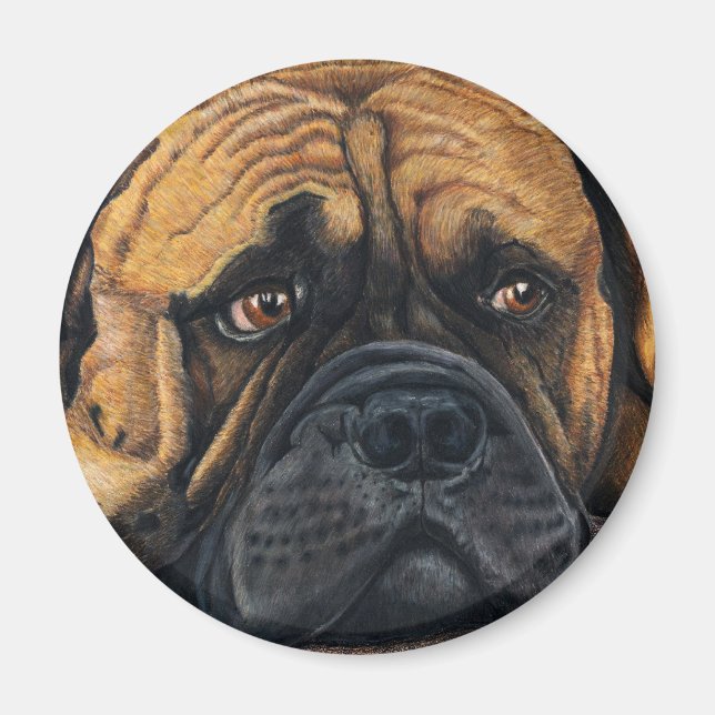 Bullmastiff Wart - Hundebüt Art Magnet (Vorne)