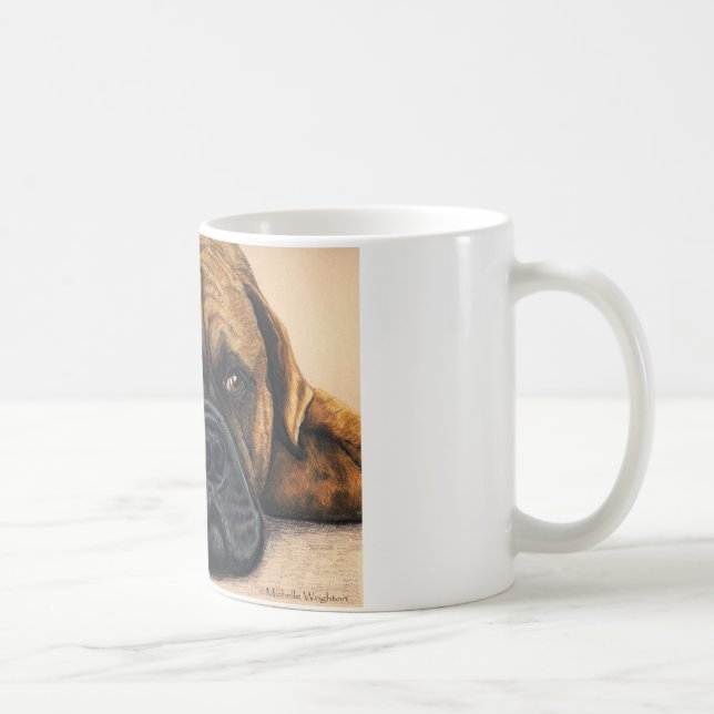 Bullmastiff Wart - Hundebüt Art Tasse (Rechts)