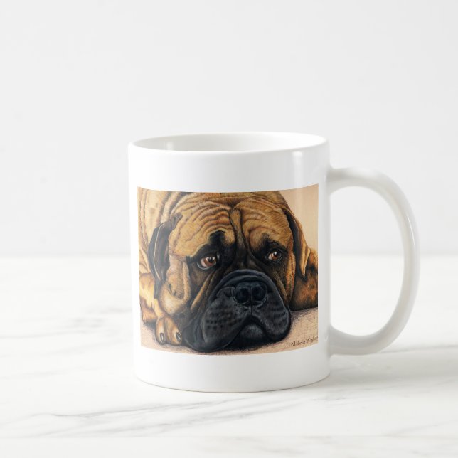 Bullmastiff Wart - Hundebüt Art Tasse (Rechts)