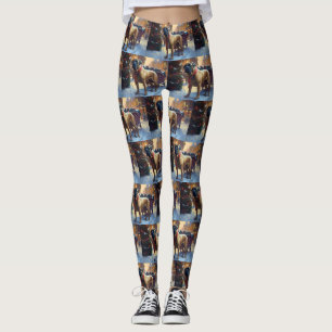 Bullmastiff Weihnachtsfeiertage Leggings