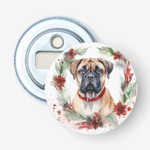 Bullmastiff Weihnachtsmann Festliche Jungfrau Flaschenöffner