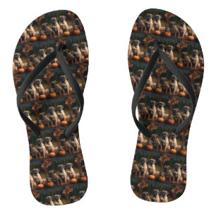 Bullmastiff Welpe Autumn Delight Pumpen Flip Flops