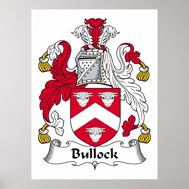 Bullock-Familienwappen Poster (Vorne)