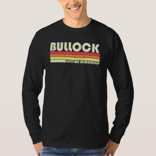 Bullock Surname Retro Vintag 80er 90s Geburtstagsr T-Shirt