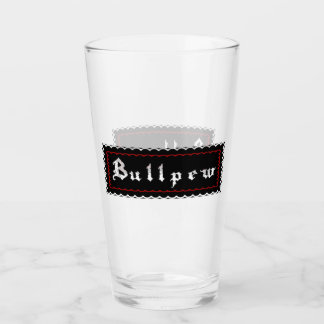Bullpew-Burnout-Namensschild Glas