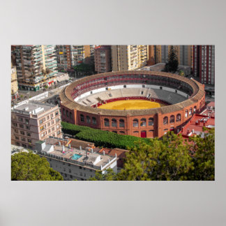 Bullring von La Malagueta Poster