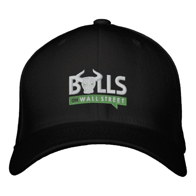 BULLS Black Cap Bestickte Kappe (Vorderseite)