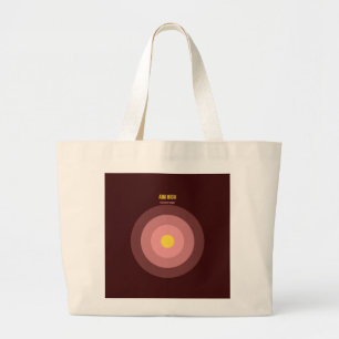 Bulls Eye — 90er Maximalist-Taschentuch Retro Jumbo Stoffbeutel