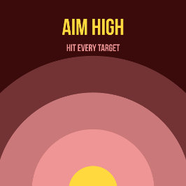 Bulls Eye — 90s Maximalist Poster | Retro Bedroom 