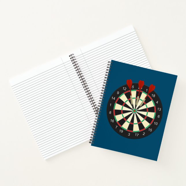 Bulls Eye Dart Board Notizbuch (Innenseite)