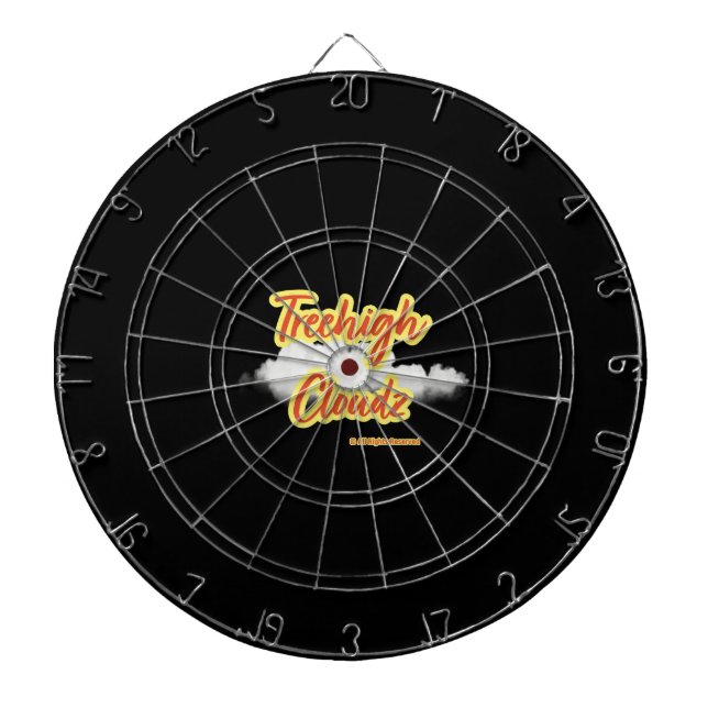 Bull's-Eye: Ein Treehigh Cloudz Dart Board Dartscheibe (vorne)