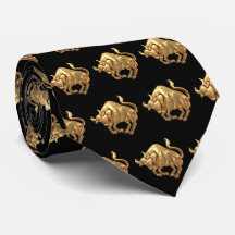 Bulls Team Mascot Fußball Necktie