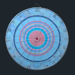 Bullseye (Abstrakte Künstlerische Kreise) Dartscheibe<br><div class="desc">Das moderne Blue Pink Abstrakte Künstlerisch Circles Bullseye Dart Board ist ein lustiges Dart Board,  das Sie mit Freunden und Familie nutzen können. Die Farben sind trendig blau und rosa.</div>