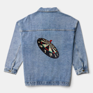 Bullseye auf dem Dartboard, Ladys Denim Jacket Jeansjacke