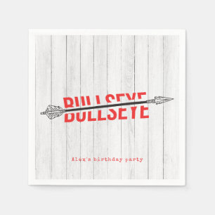 Bullseye Bow & Arrow Archery Tween Party Serviette