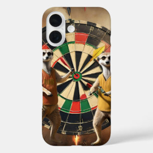 Bullseye Burrow: Meerkat Dart League, iPhone 16 Hülle