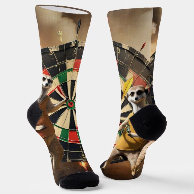 Bullseye Burrow: Meerkat Dart League, Socken (Gewinkelt)