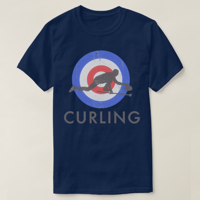 Bullseye Curling 3 T-Shirt (Design vorne)