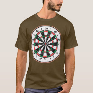 Bullseye Dartboard für einen Dartplayer Club T-Shirt