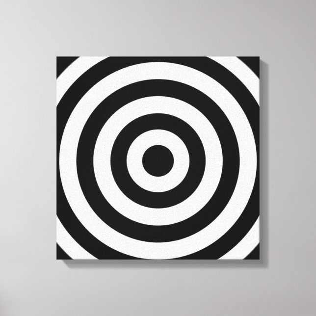 Bullseye Design Leinwanddruck (Vorderseite)