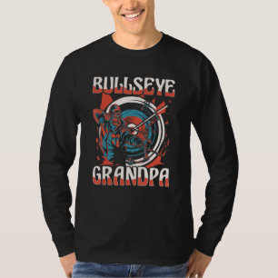 Bullseye Grandpa Bowman Bow Arrows Archery Grandet T-Shirt