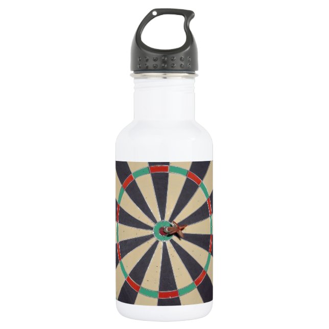Bullseye im Dartboard, Trinkflasche (Vorderseite)