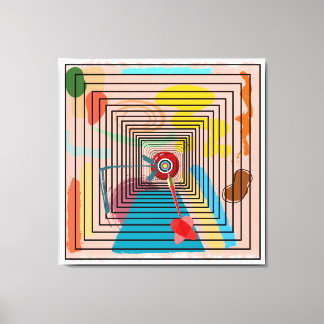 Bullseye Leinwanddruck