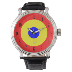 Bullseye-Target-Farben Armbanduhr
