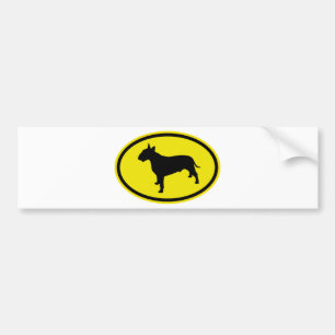 Bullterrier Autoaufkleber